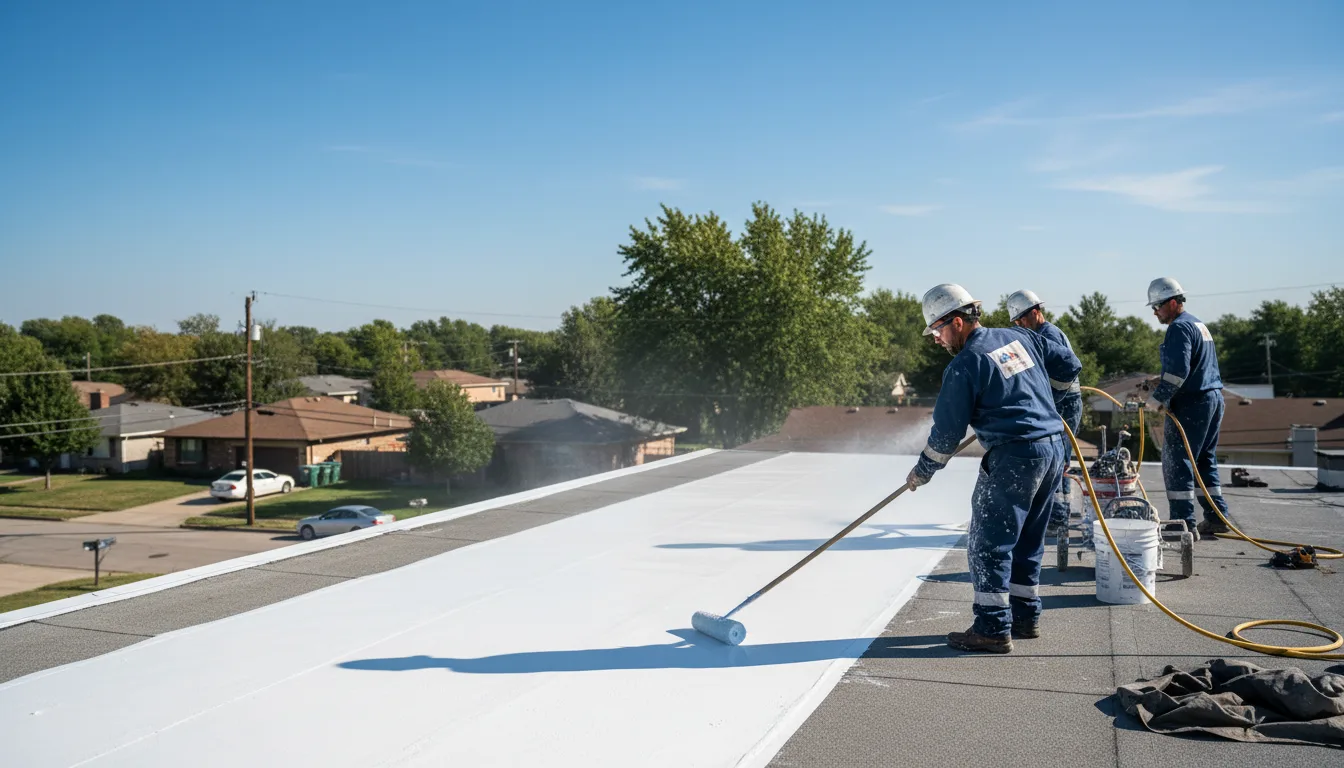 Commercial roof coating in Steeleville, IL near me